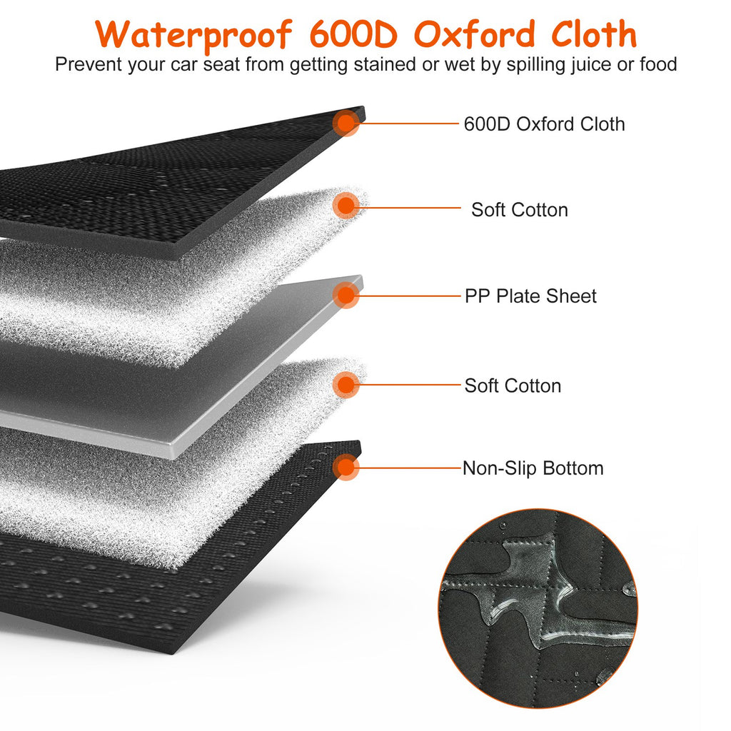 Mesh window and storage pockets detail