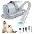 The Shed Catcher 5-tool vacuum groomer, gray