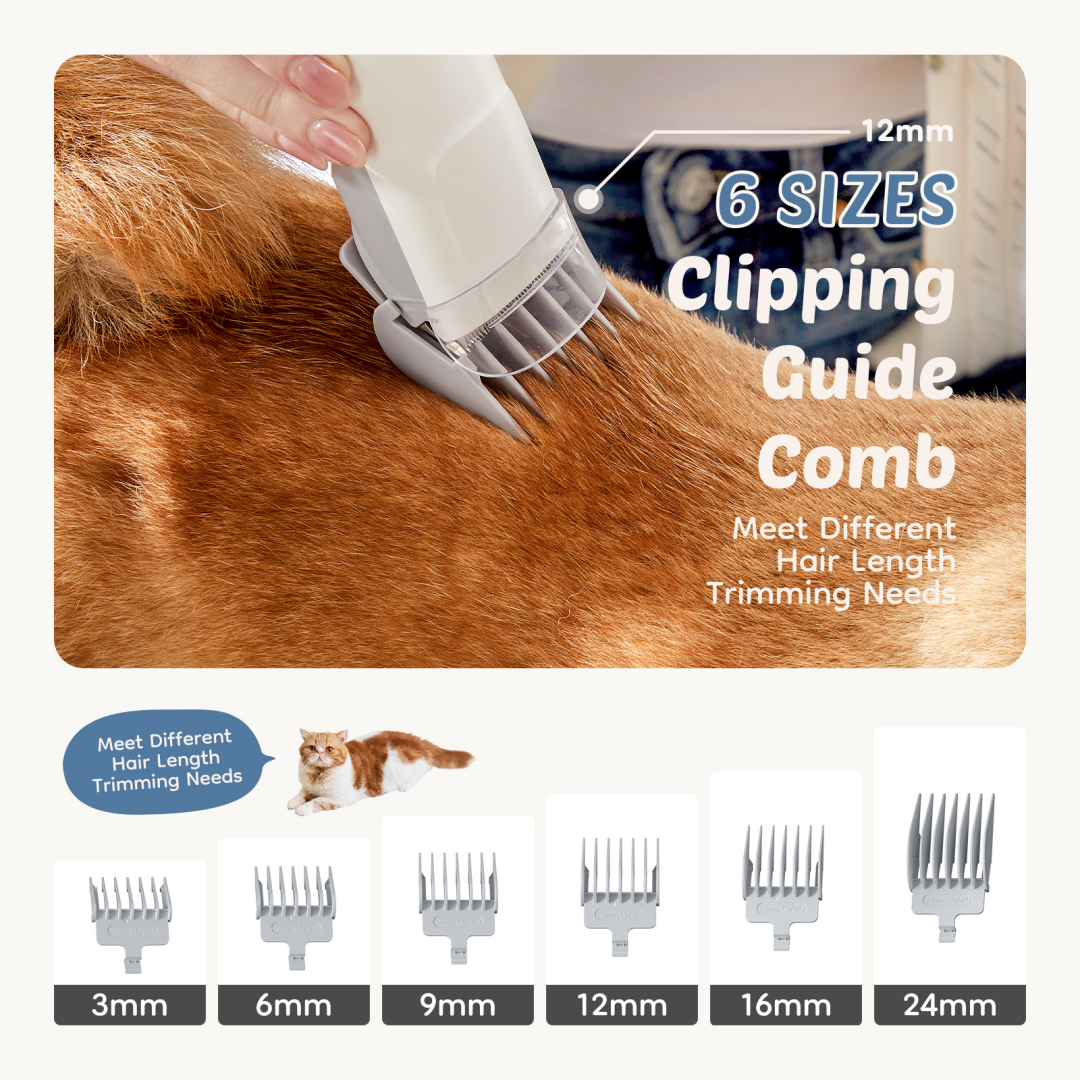 Grooming attachment in use